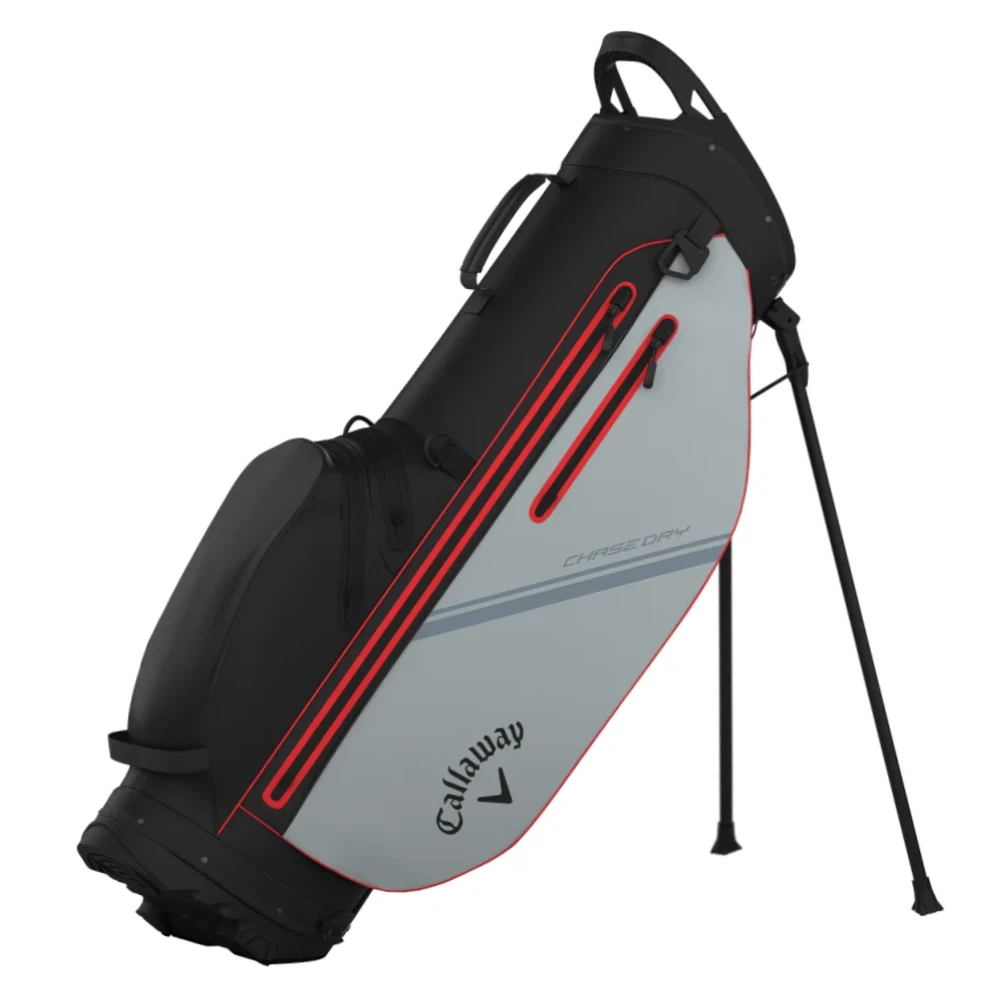 Callaway Chase Dry Waterproof Stand Bag 2026 Schwarz Grau Rot