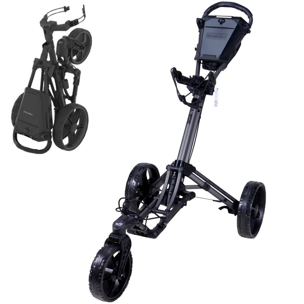 FastFold 360 Golftrolley 2026 Schwarz Grau
