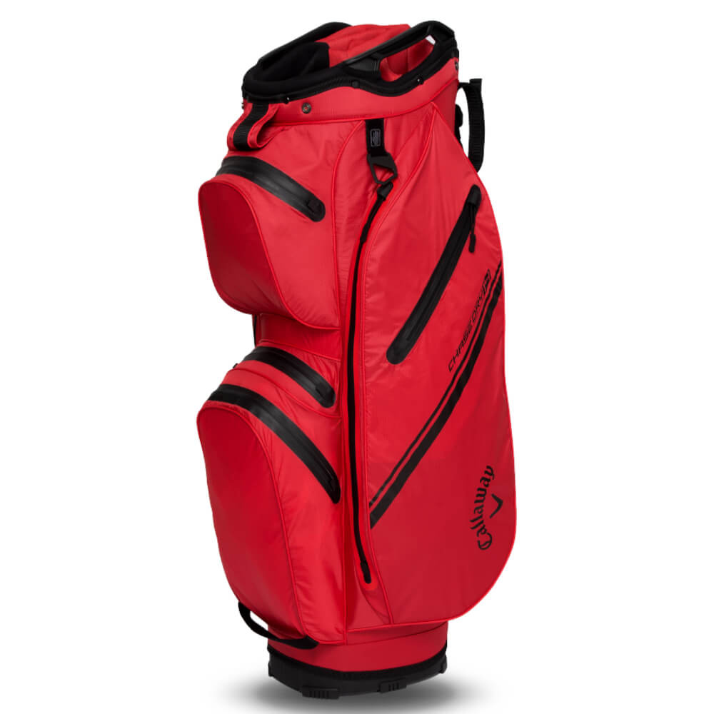 Callaway Chase 14 Dry Waterproof Cart Bag 2025 Rot Schwarz