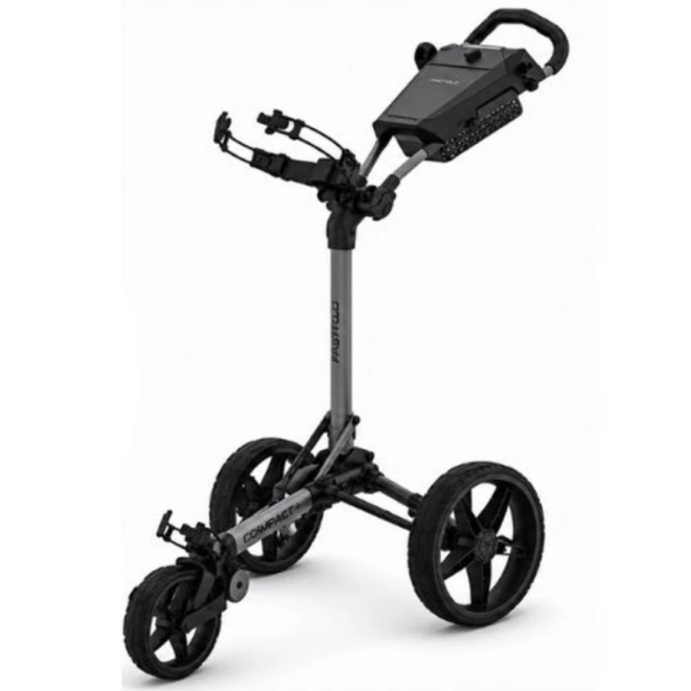 FastFold Compact+ Golf Trolley Grau Schwarz