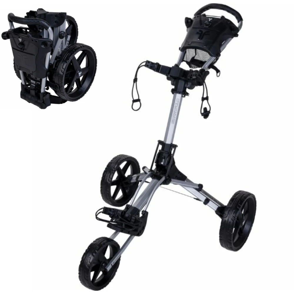 FastFold Smart Golf Trolley 2025 - Grey Black