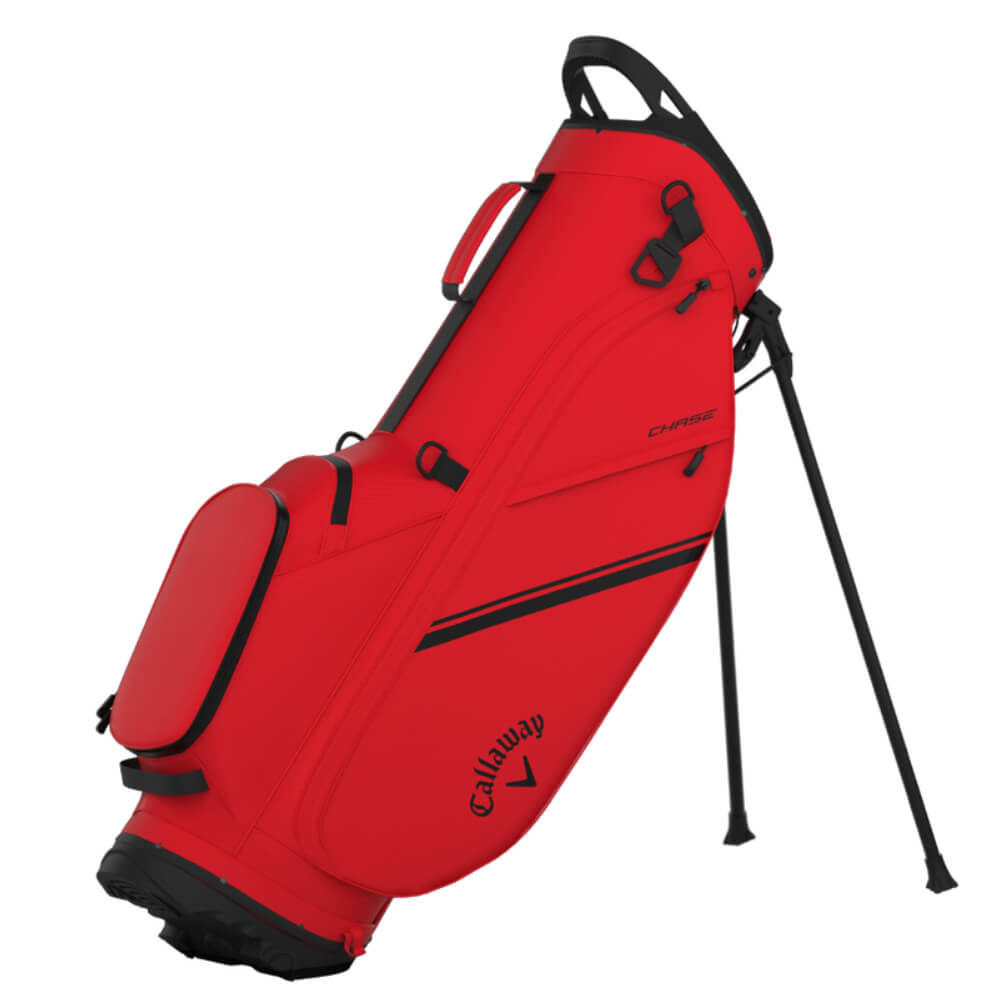 Callaway Chase 4 Stand Bag 2025 - Rot Schwarz