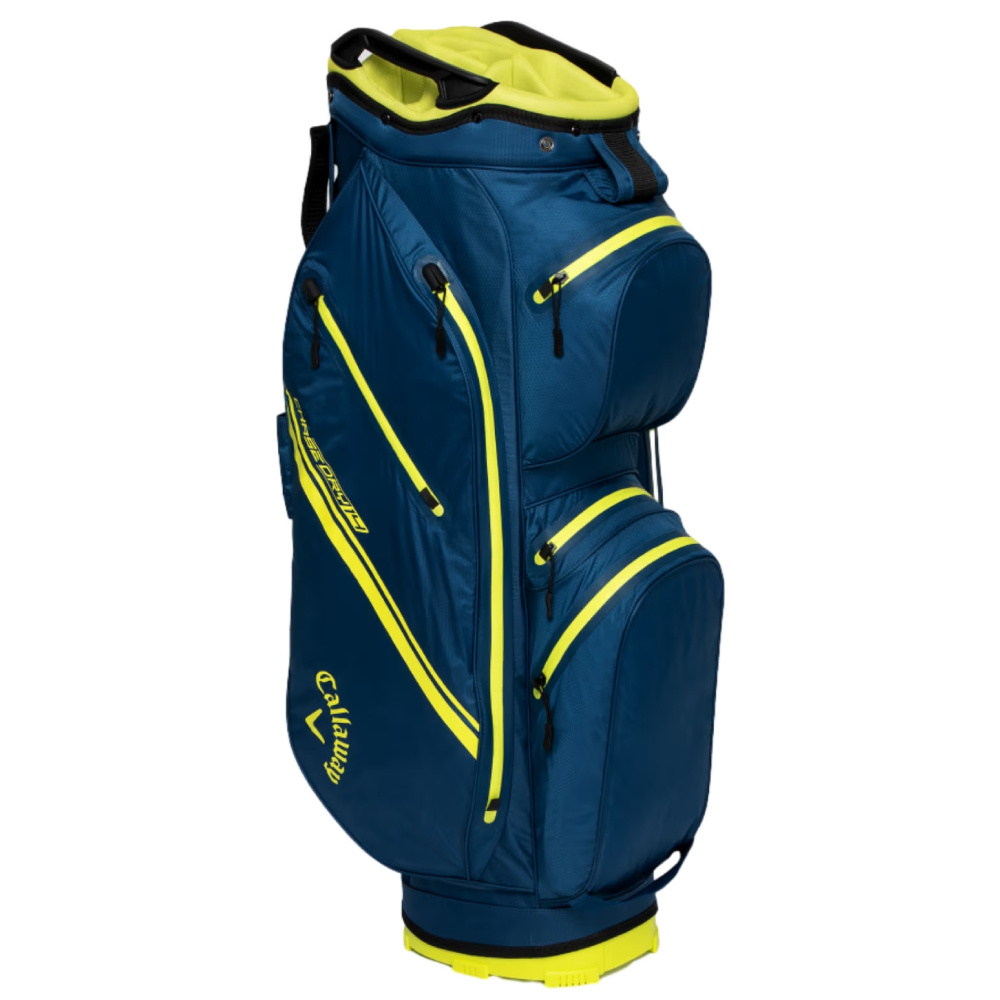 Callaway Chase 14 Dry Waterproof Cart Bag 2026 - Navy Flo Yellow