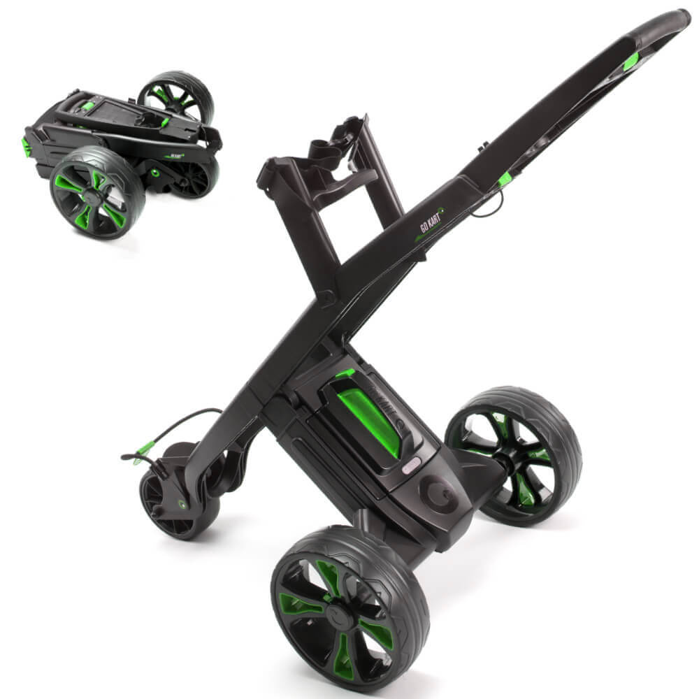 GoKart MK2 Standard Elektrischer Golftrolley Schwarz Grün