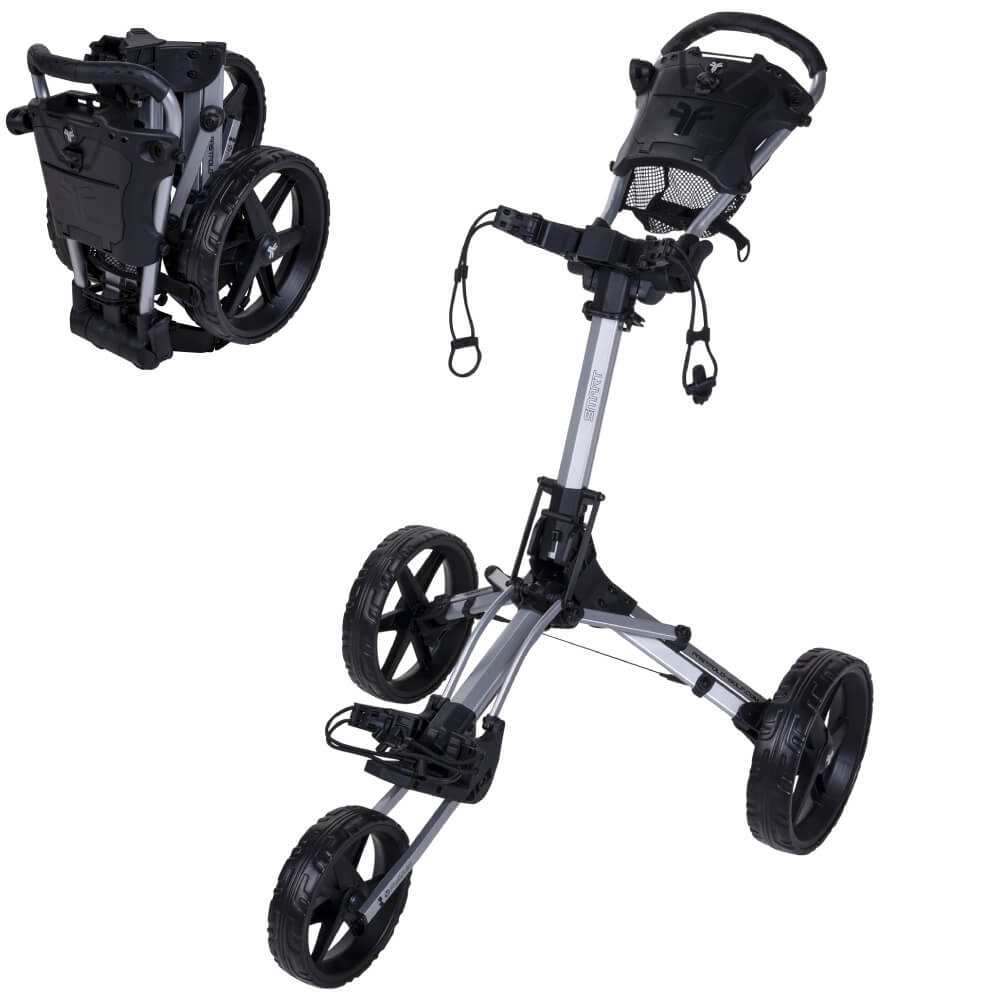 FastFold Smart Golf Trolley 2025 Silber Schwarz