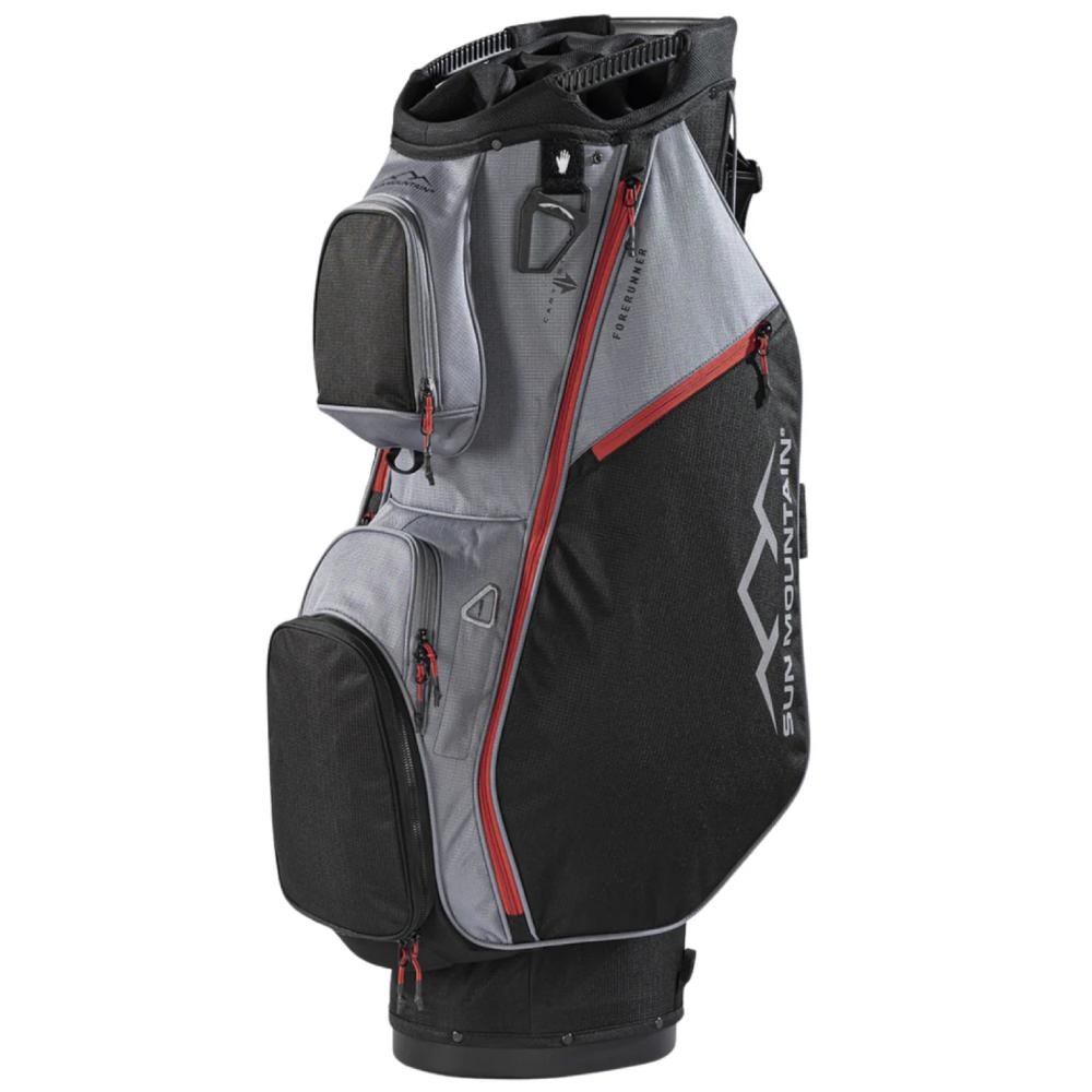 Sun Mountain Forerunner Cart Bag Schwarz Nickel Rot