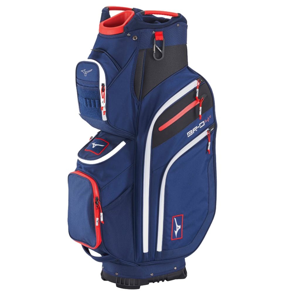Mizuno BR-D4C Cart Bag - Navy Red