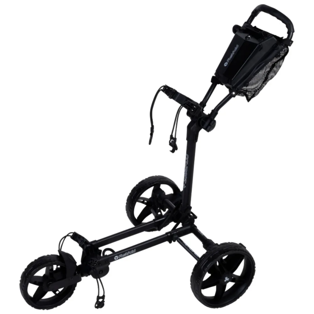 FastFold Compact+ Golf Trolley - Mattschwarz