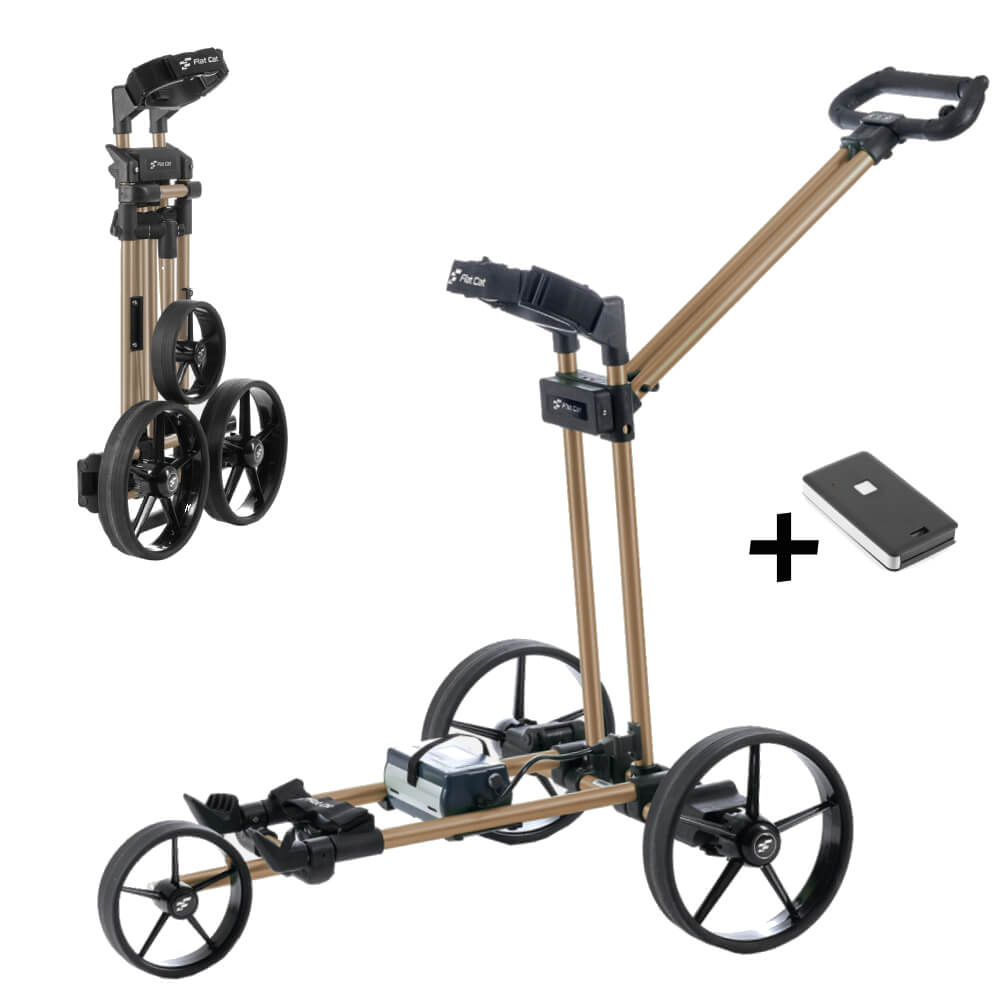 FlatCat Ahead Elektrischer Golftrolley mit Fernbedienung - Bronze
