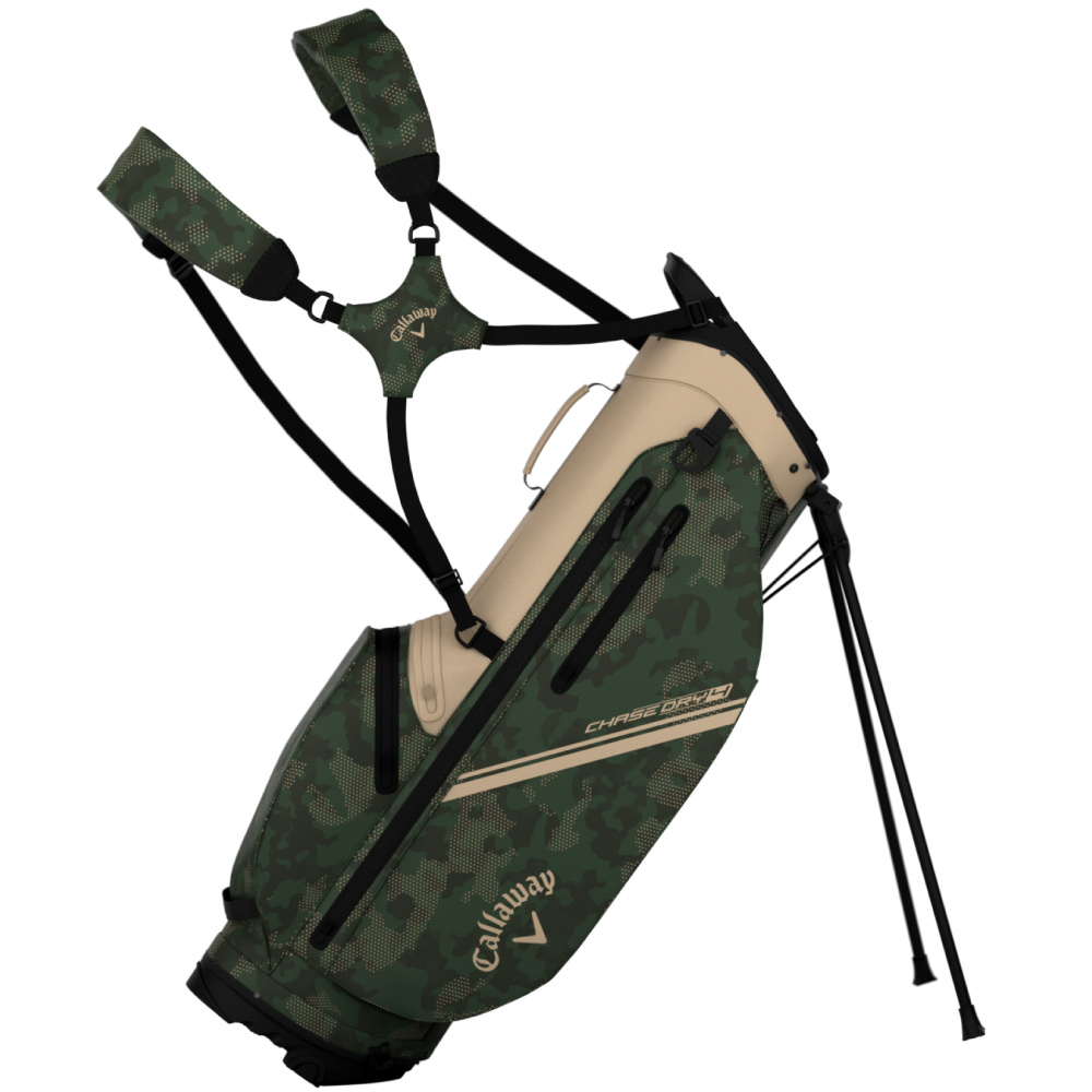Callaway Chase Dry Waterproof Standbag 2026 - Tan Green Field Camo